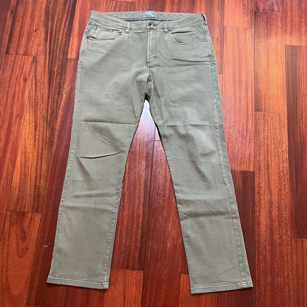 Tommy Bahama Jeans Mens 39x32 Olive Green 5 Pocket Tencel Stretch Casual READ *